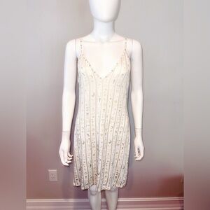 CAMILLA The Queens Chamber hieroglyphic print ivory tank layering dress L/XL